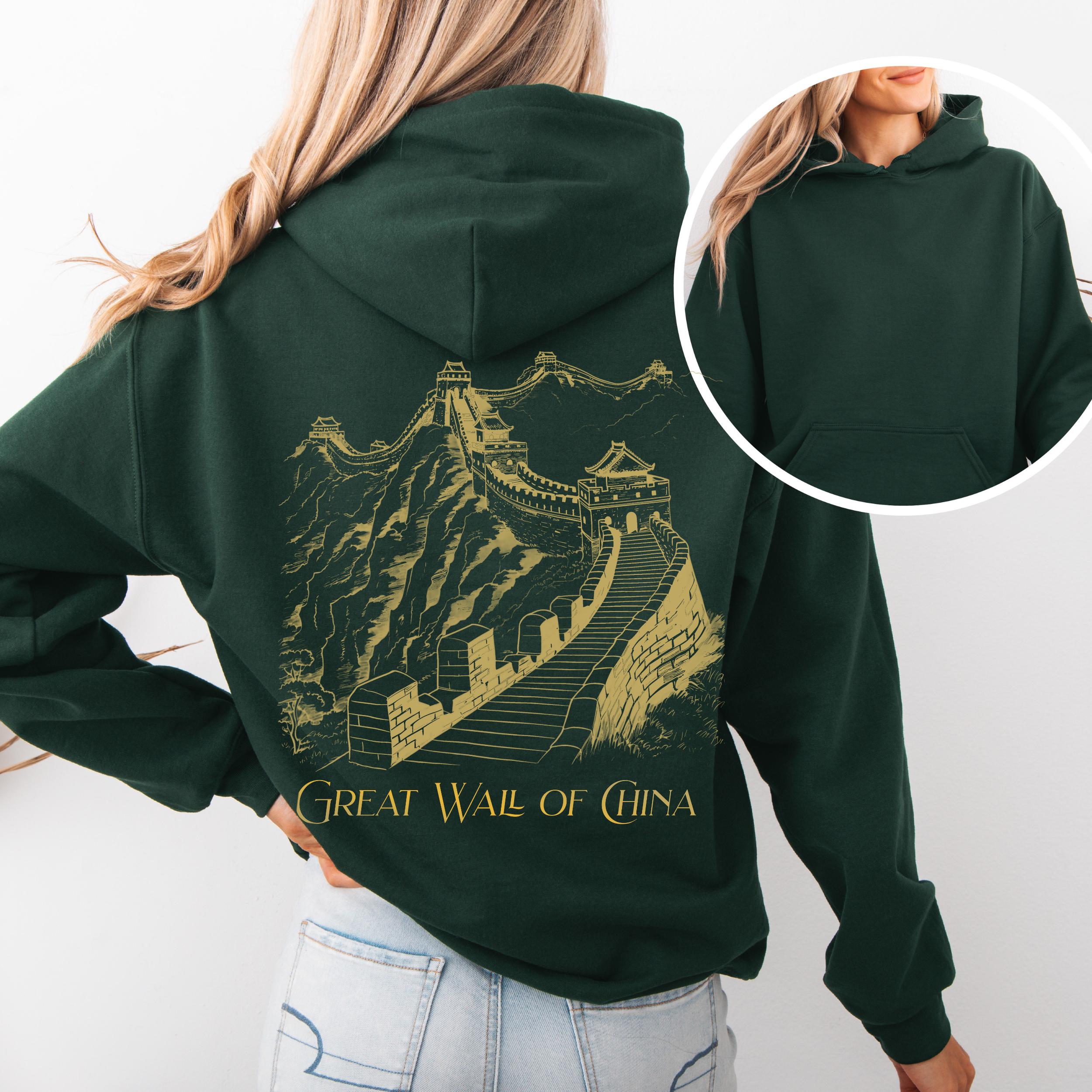 Great Wall of China Travel Hoodie, Beijing Landmark, Border Great Wall of China Travel Hoodie, Beijing Landmark, Border