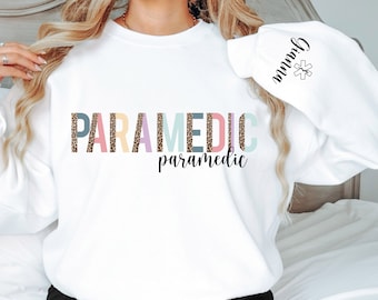 Personalized Paramedic Sweatshirt, EMS Rescue, Star of Life, EMS Shirt, First Responder, Paramedic Gifts, Custom Medic
