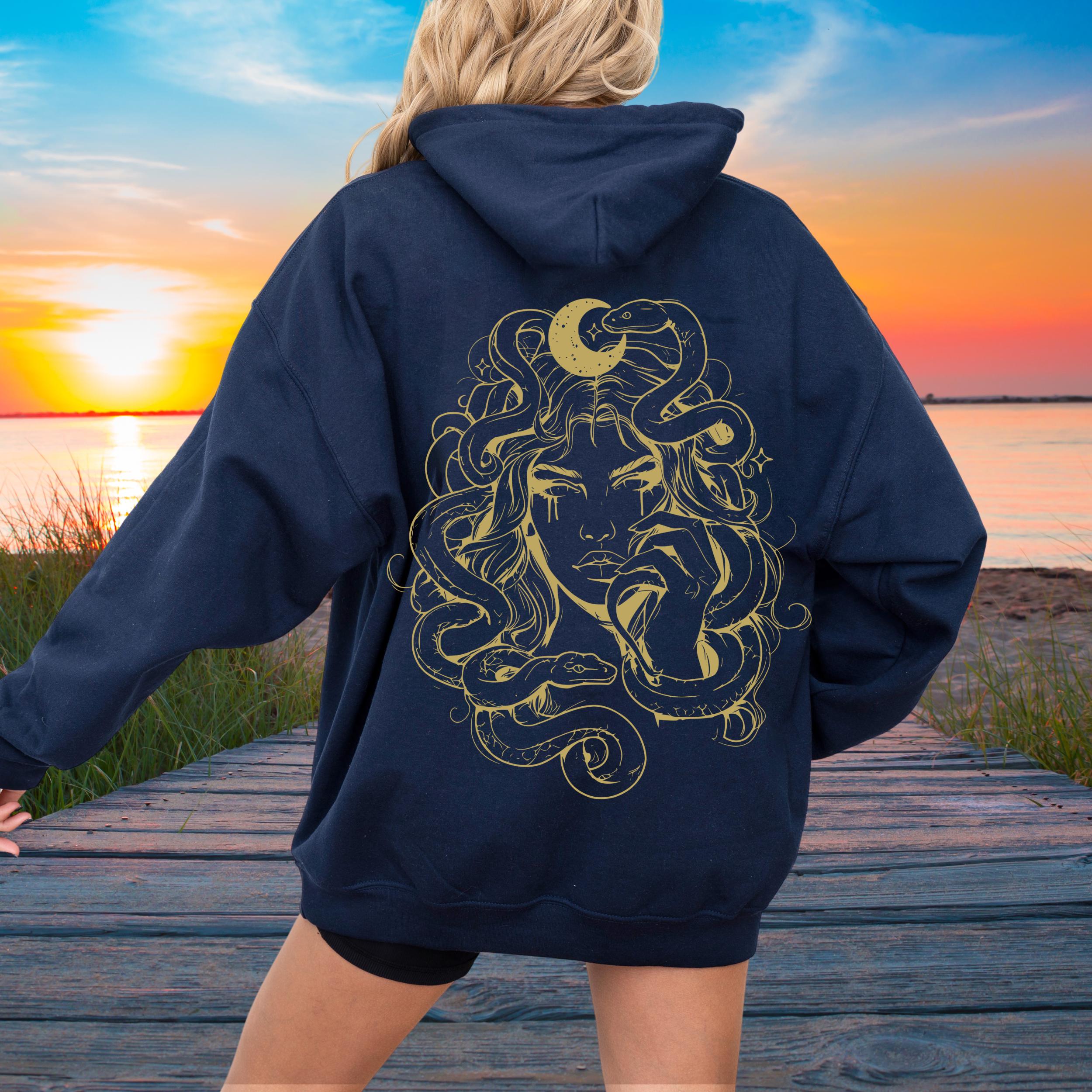 スウェット・トレーナー HOODED SWEATSHIRT WITH MEDUSA Unknown Medusa