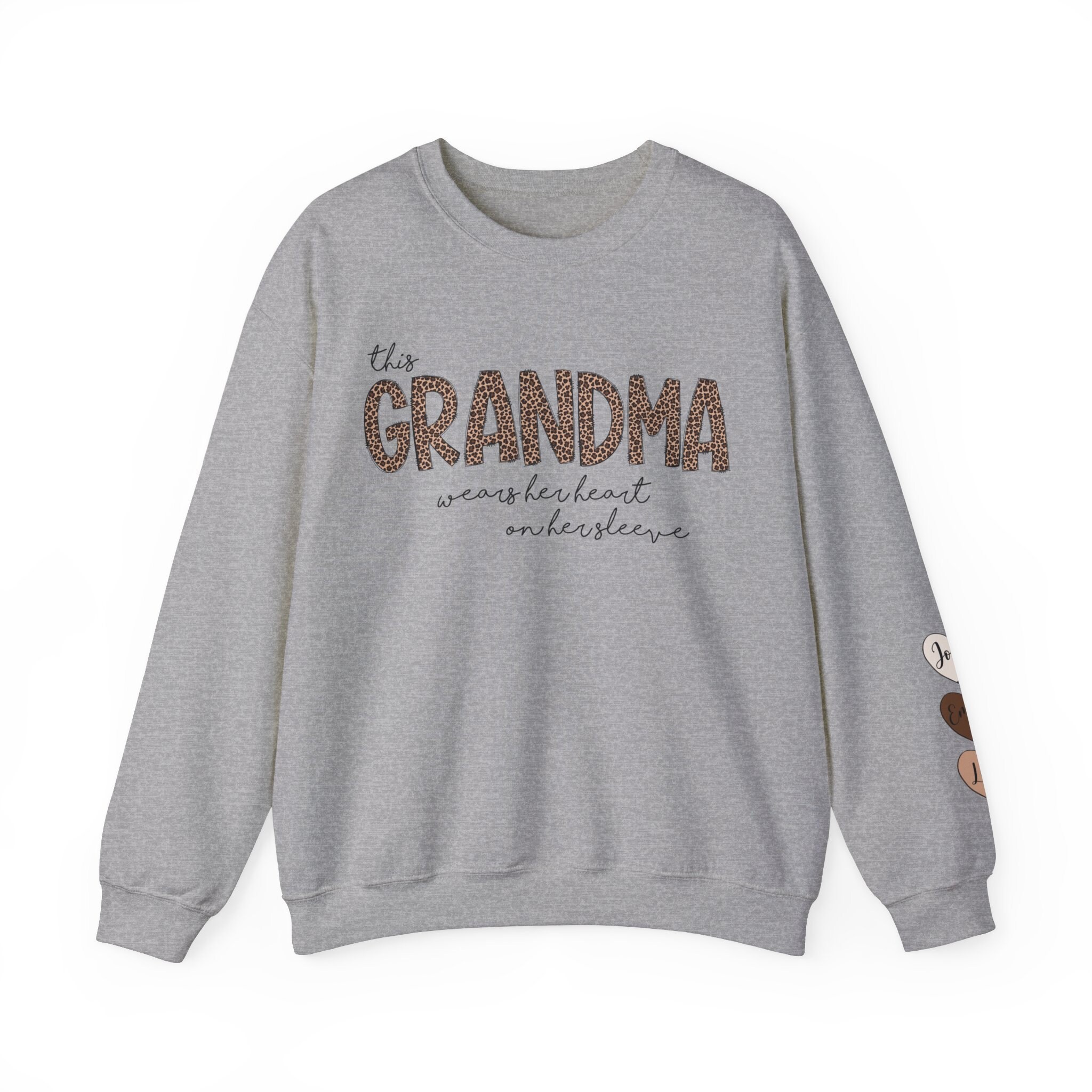 Personalized Grandma Sweatshirt With Kids Names, Grandma