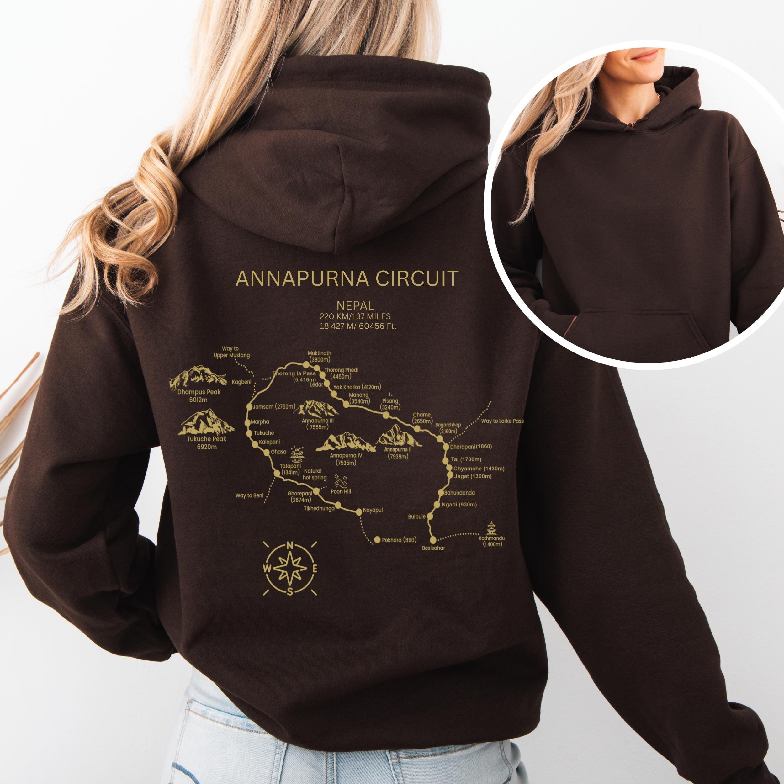 Annapurna Circuit Himalayan Mountain Climbing Hoodie | Nepal Trek