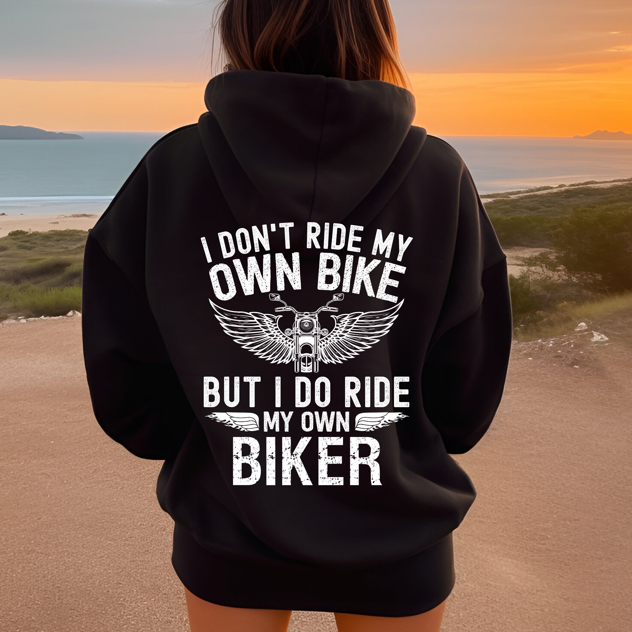 Felpa Con Cappuccio Zip Per Adulti – Divertente Motociclista 'Is My Bike Okay' – Unisex