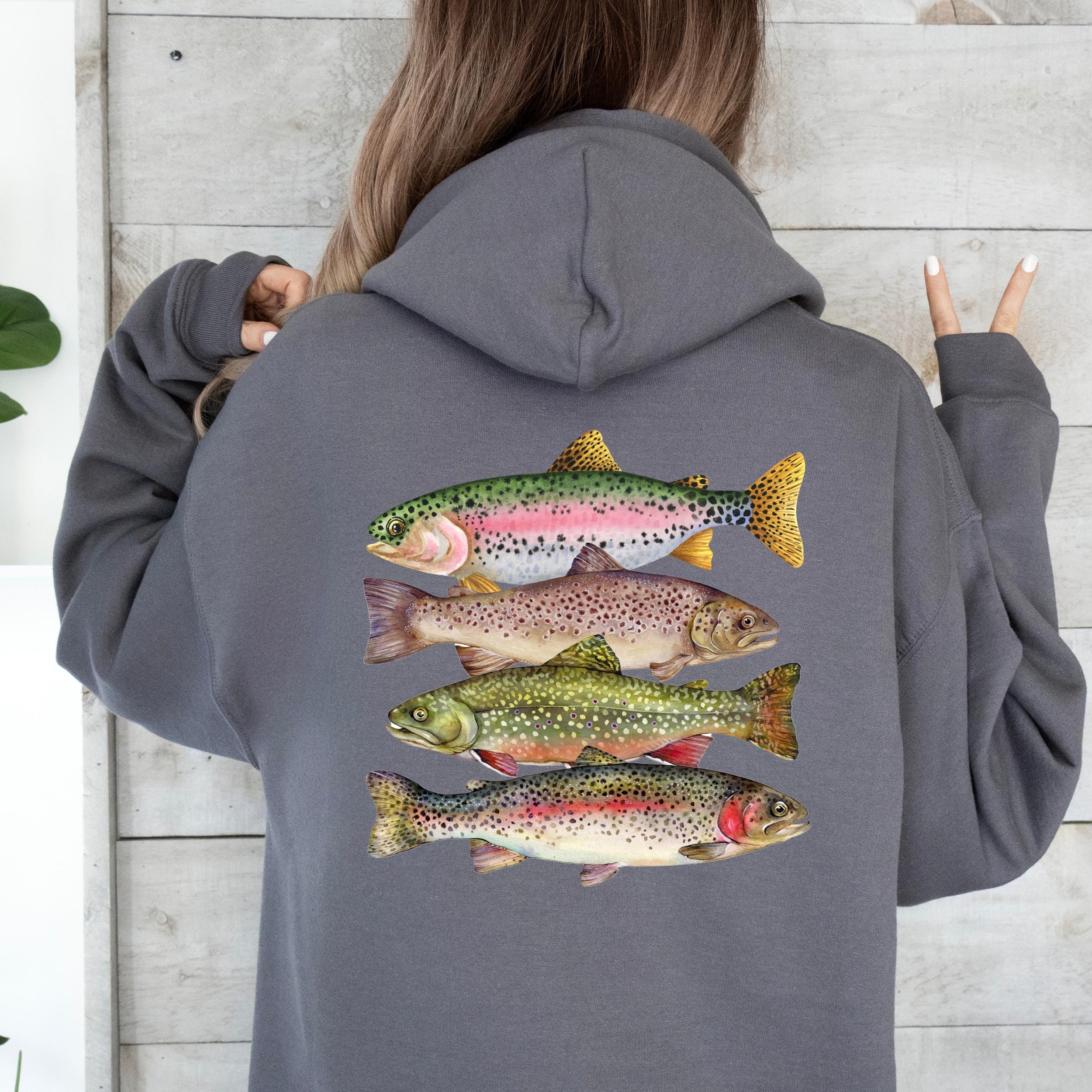 Sweat à Capuche Pêche à La Mouche – Noir – Taille XL – Unisexe – Montana