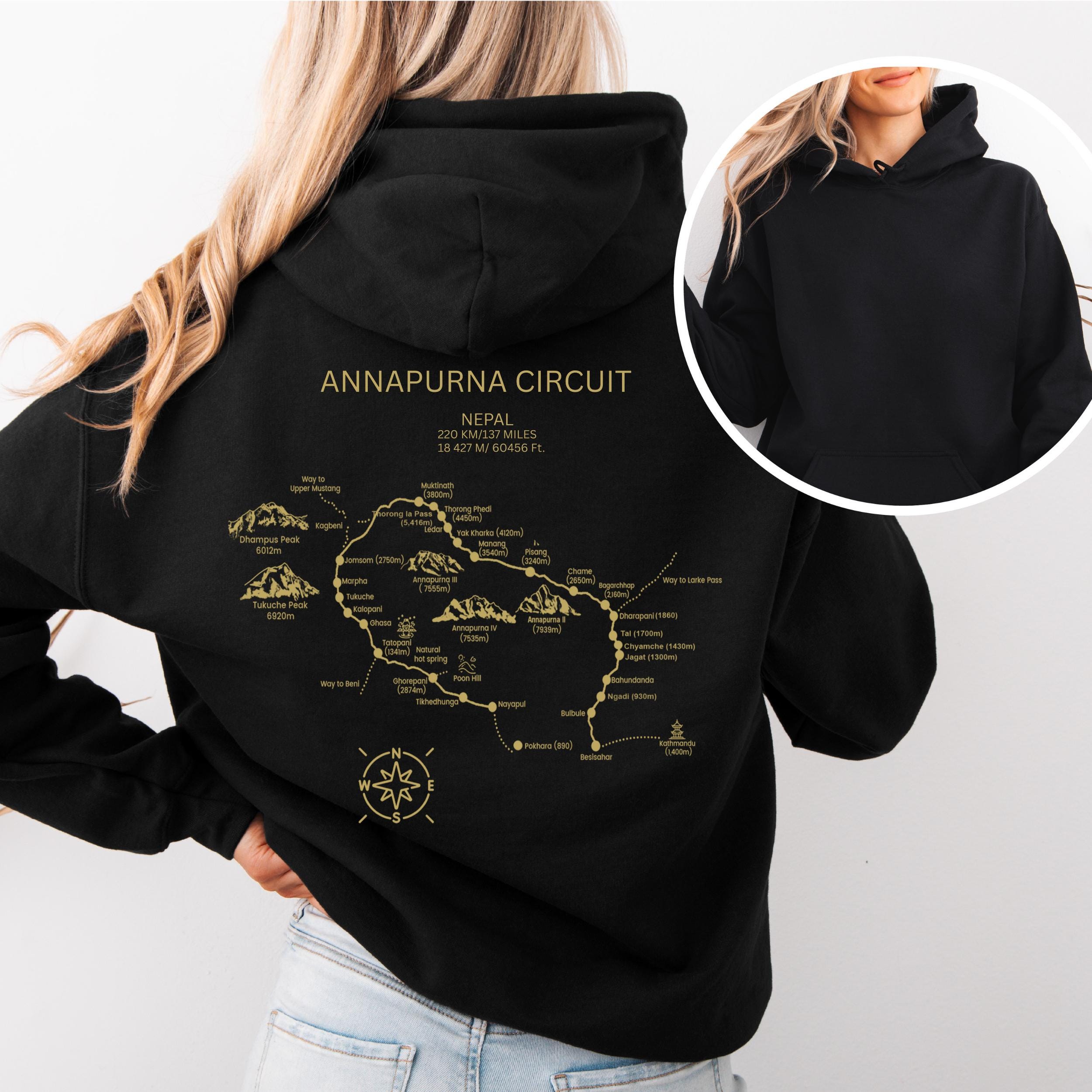 Annapurna Circuit Himalayan Mountain Climbing Hoodie | Nepal Trek