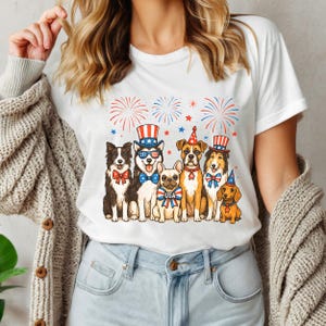 American Dog Shirt, Dog Lover Shirt, 4th of July Dog, Patriotic Dog Mom, Gift for Dog Lover, Fourth of July Tee, USA Dog Shirt