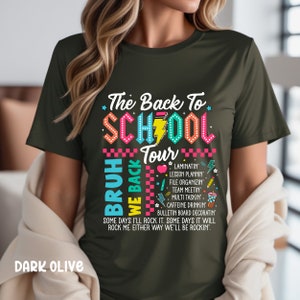 Back To School Teacher Tour, Retro Teacher, Teacher Appreciation Gift Back To School Shirt For Teacher Elementary Teacher Shirt Teacher Team