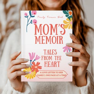 El mejor regalo para mamá: diario, regalo personal para el Día de la Madre, recuerdo, regalo de los niños, regalo sentimental, diario, historia de mamá, cartas de amor.