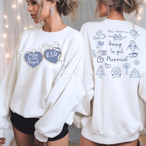 Going to the Chapel Future Mrs. Sweatshirt, Custom Coquette Bridal Crewneck, Engagement Gift, Gift For Bride, Getting Married Gift, Trendy