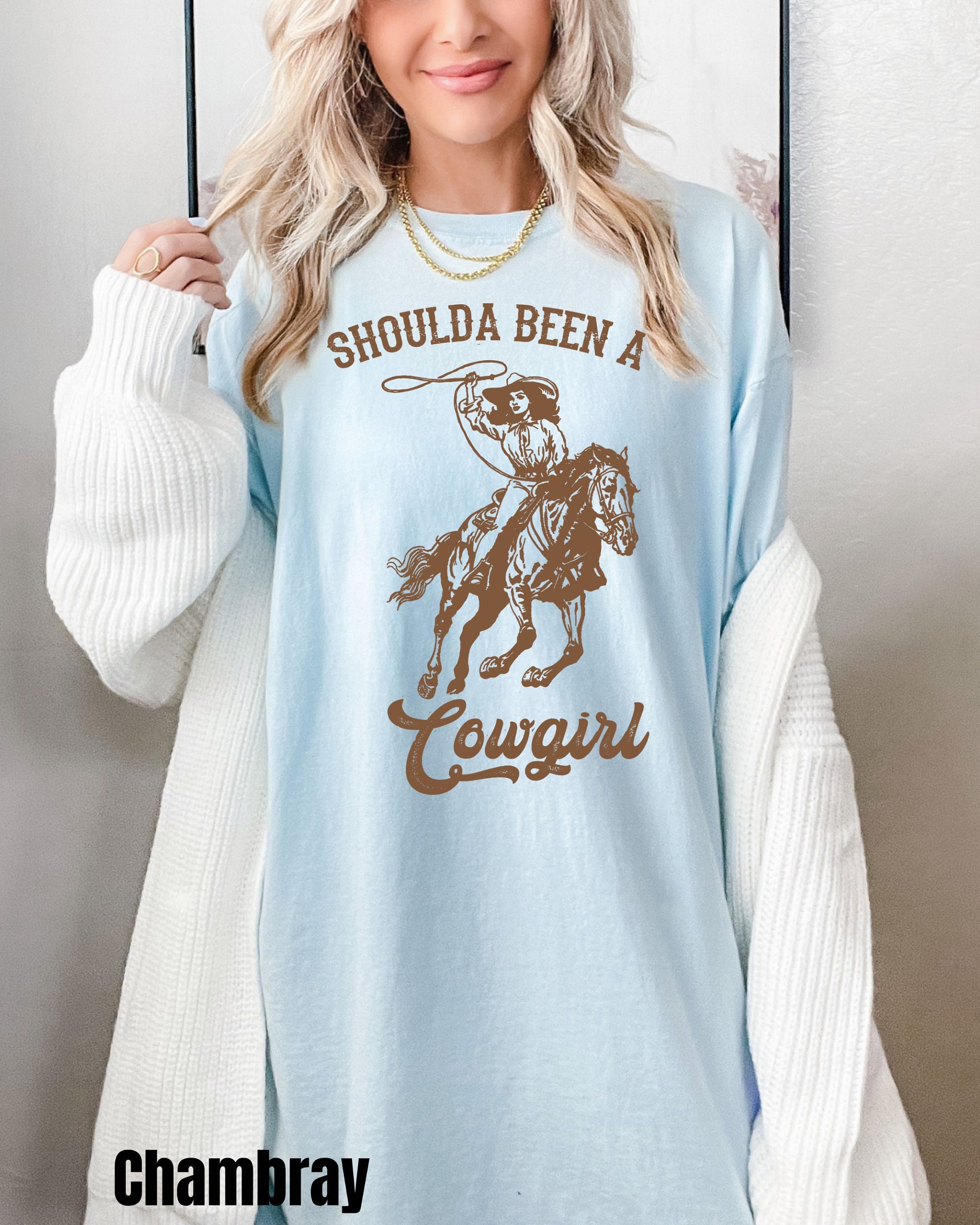 T-shirt Femme Roper Western Cowgirl - Manches Longues - Taille S - Perle Avec Pressions