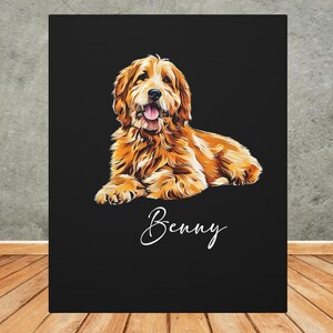 Personalisiertes Tierportrait vom Foto, Haustier Leinwand digital gemalt, individuelles Hunde Katzen Portrait, Haustier Verlust Geschenk, Haustier Erinnerungsgeschenk, individuelle Haustier Sympathie