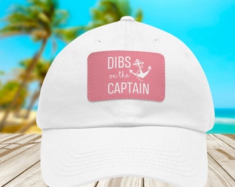 Dibs en el sombrero de capitán, regalo de sombrero de camionero, capitán de barco, sombrero de primer oficial, regalo de barco, regalo para nuevo propietario de barco, esposa del capitán, sombrero náutico