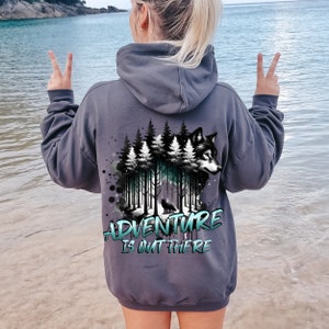Nature Hoodie, Cottage Core Clothing, Mountain Hiking Gift, Y2K Hoodie, Forest Core, Camping Aesthetic, Nature Lover Gift, Adventurer