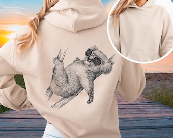 Leuke hoodie met koalabeer | Natuurliefhebber dierenontwerp