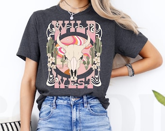 Country Cowgirl Shirt, Music Concert Tee, Wild West Western Cowboy, Vintage Inspired Rodeo Tee, Retro 90's Graphic Shirt, Gift For Cowgirl