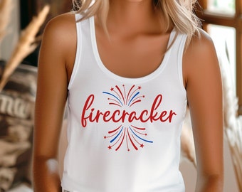 Petardo 4 de julio Camiseta sin mangas, Camisa del 4 de julio, Camisa patriótica, Camisa del 4 de julio, Camisa de la libertad, Fuegos artificiales del Día de la Independencia Merica