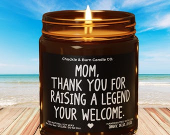 Funny Mom Candle Customized, Perfect Gift for Mother's Day, Scented Soy Candles for Mom From Daughter, Best Mom Gifts, Cute Mothers Day