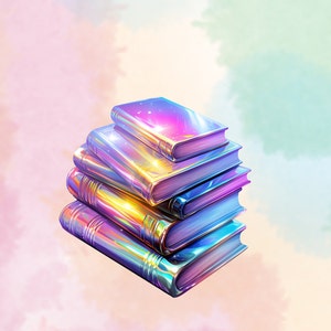 Fantasie Buch Holographischer Aufkleber, Buch-Liebhaber Geschenk, Buchliebhaber Merch, Kindle Aufkleber, emotionaler Kindle Aufkleber, Lese-Liebhaber, E-Reader