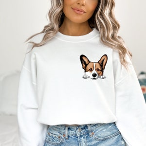 Corgi-tröja, Pembroke Welsh Corgi, kikarhund, Corgi-älskare, present till hundmamma, kofta Welsh Corgi, kikarhundar