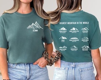 Mountain Climbing Shirt, Rock Climbing, Hiking T Shirt For the Adventurer, Nature Lover, Camping Gear, Outdoor Lover, Mountaineering, UNISEX