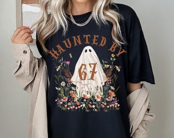Haunted By 67 Shirt, Six Seven Viral Meme Shirt, Funny Teacher Crewneck, Tik Tok Halloween Costume Trendy Graphic Shirt Comfort Colors