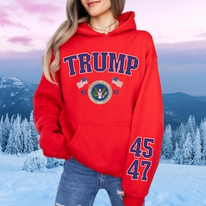 Donald Trump Inauguration Day 2025 HOODIE, Republican Gift, MAGA Crewneck, American Pullover, Make America Great Again, President Trump