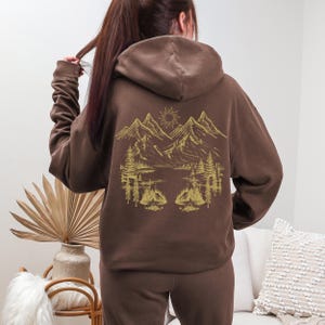 Comfort Colors Nature Hoodie, Cottage Core Clothing, Mountain Hiking Gift, Y2K Hoodie, Forest Core, Camping Vibes, Nature Lover Gift