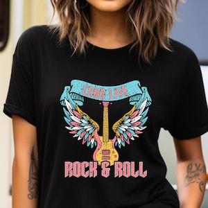 Rock and Roll Shirt, Music Festival Tee, Old School Rock, Retro 80&#39;s T Shirt, Music Lover, Band Merch, 90&#39;s Vibe