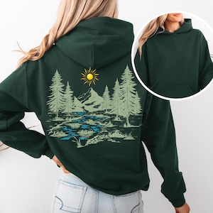 Nature Hoodie, Mountain Hiking Gift, Granola Girl, Camping Sweater, Gift for Nature Lovers, Y2K Hoodie, Cottage Core Sweatshirt, Adventurer