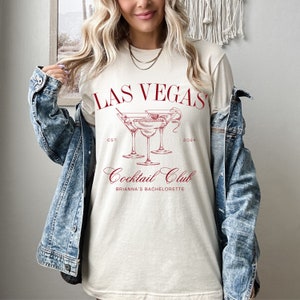 Custom Bachelorette Shirts, Personalized Bach Gifts,Cocktail Club, Destination Bridal Party, Vegas Bachelorette, Comfort Colors® Bach Shirts