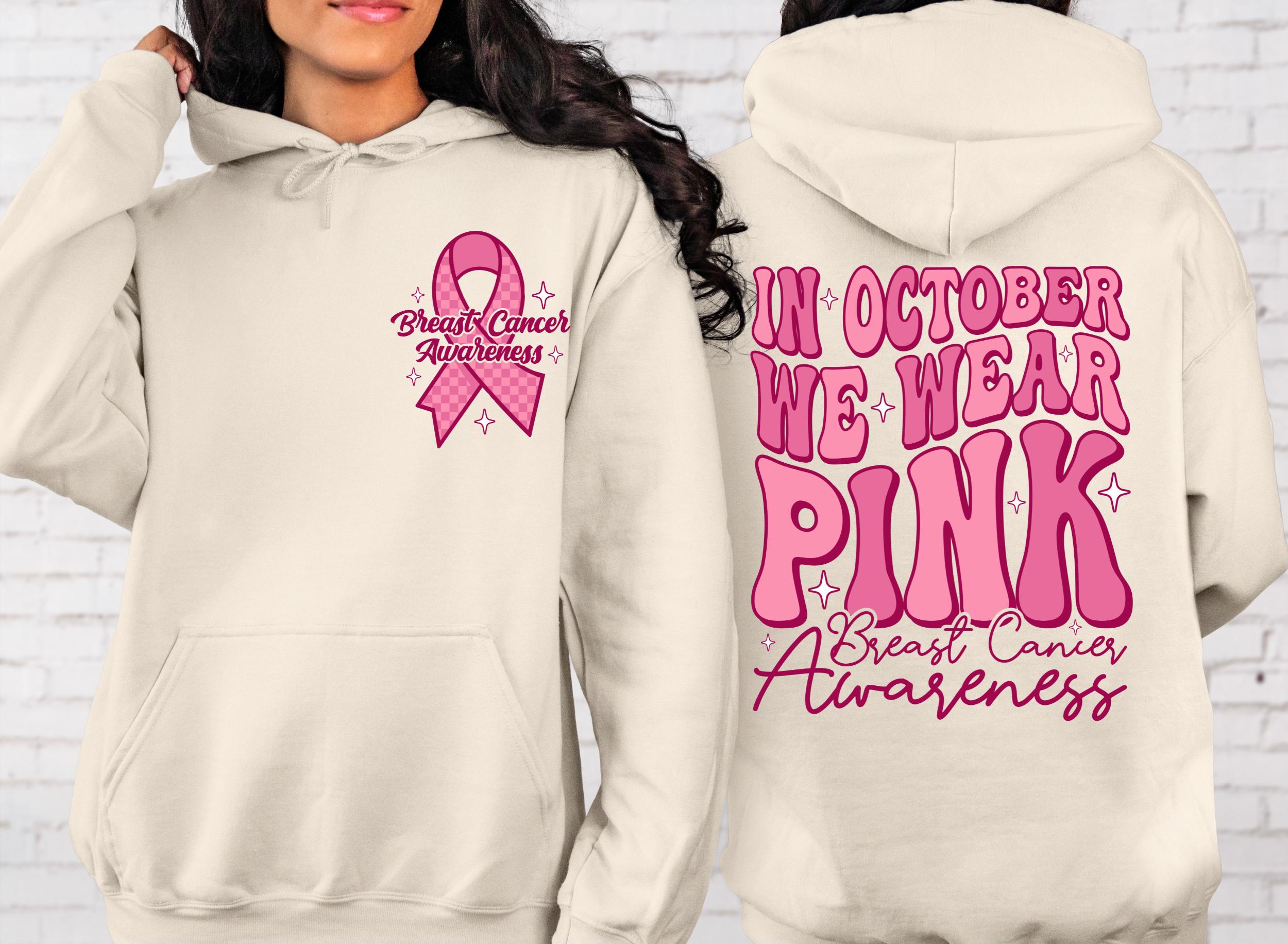 Pink Strong Brustkrebs Bewusstsein Hoodie - Oktober Awareness Pullover