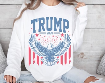 Sudadera Trump 2024, Sudadera Pro Trump, Camisa Republicana, Camisa Pro América, Regalos Republicanos, Sudadera MAGA Regalos Patrióticos Trump 47