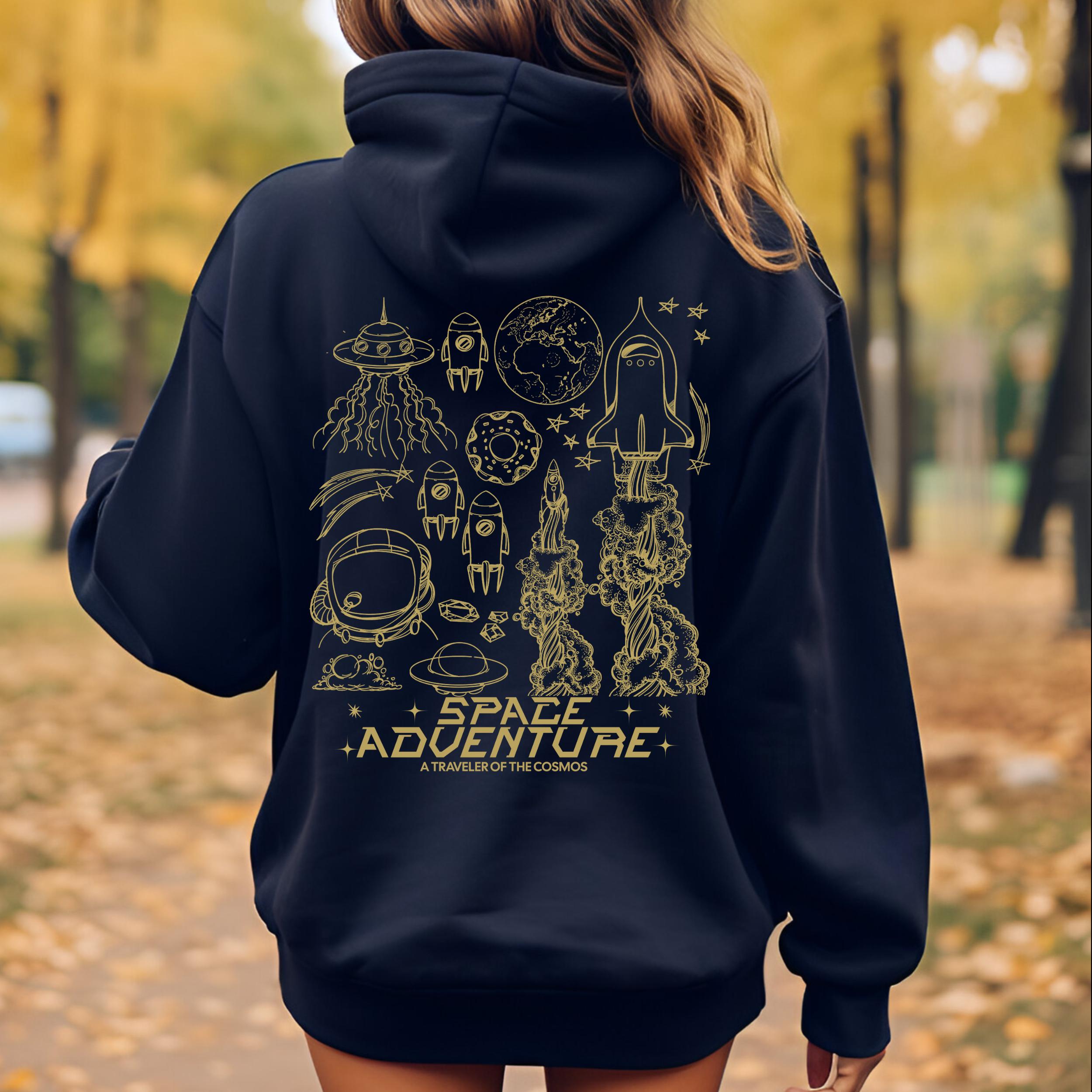 YAMASHITA × I.F.C OUTER SPACE HOODI Space Adventure Hoodie, Sweatshirt for Space Lovers, Cosmic Gift