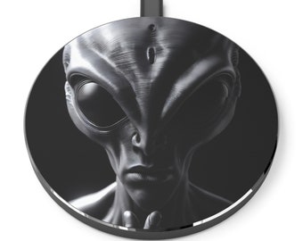 Cryptic Krow - Cargador inalámbrico alienígena gris