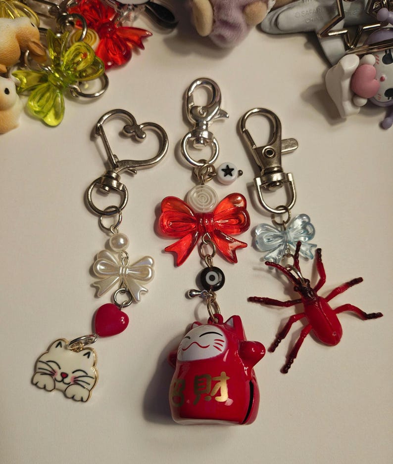 Trinket Drawer Keychains | Y2k Kawaii Bag Charms - Etsy