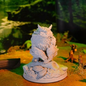 Owlbear-miniatuur voor D&D, kerkers en draken, pathfinder-door STLFlix