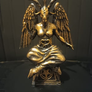 Baphomet Christmas tree topper 5&quot; tall