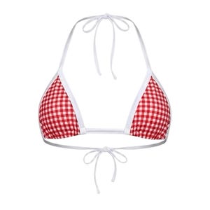 Picnic Mini Tri-Kini Top | Stripper Bikini | Red Gingham | Exotic Dancewear | GrlFriday Shop