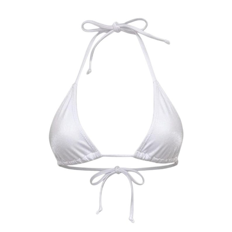 Mini Kini White Mini Tri-kini Slingshot Thong Bikini Set | Exotic Dancewear ...