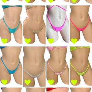 17 Colors - T-Back Slider Micro G-String Thong - EXOTIC DANCEWEAR