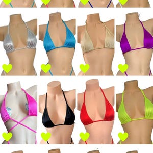 17 Colors - Mini Triangle Bikini Top - EXOTIC DANCEWEAR