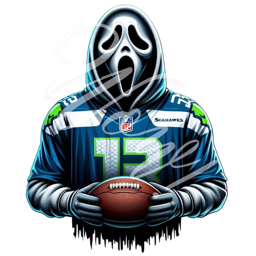 Horror Football 5 Images PNG Digital Download Halloween Jersey BUNDLE ...