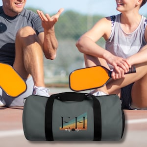 Pickleball Duffel Bag, Personalized Paddle Bag, Pickleball Gift, Sporty Travel Bag, Customized Pickleball Gear, Vibrant Sports Bag