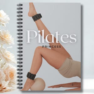 Pilates Princess, Workout Planner, Fitness Journal, Aesthetic Journal, Gift for Her, Cute Stationery, Selfcare Gifts, Wellness Gifts