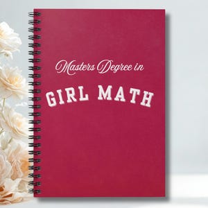 Mädchen-Mathe, Master-Abschluss, Bachelor-Abschluss in Mädchen-Mathe, lustiges Journal, beste Freundin Geschenk, lustiges Zitat Journal, Bachelorette Geschenk, BFF Geschenk