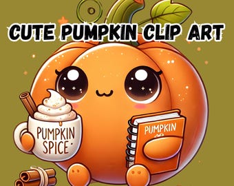 Pumpkin Spice Latte Clipart | Halloween PNG (Digital Download)