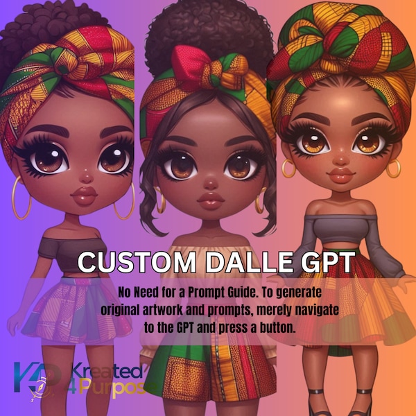 Custom DALL E GPT| Fast Push Button Art Creation| Unique Digital Art & Monetization creator| ChatGPT Plus subscription is required.