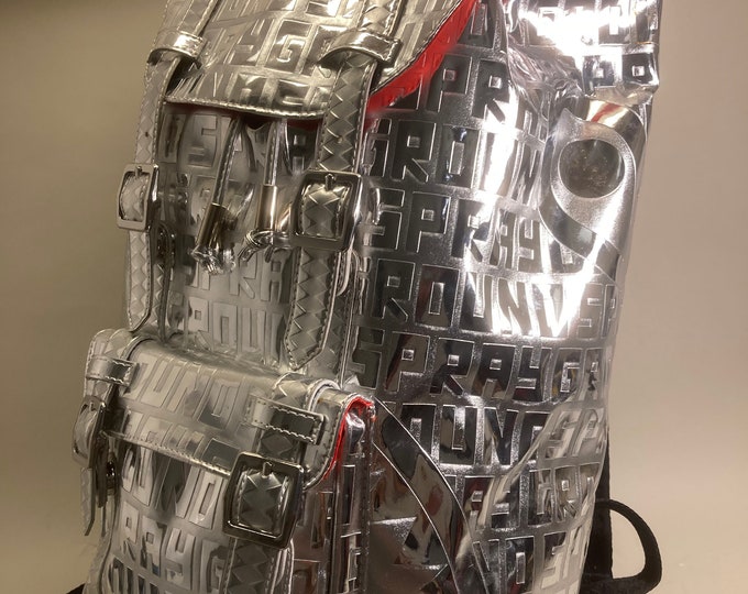 SPRAYGROUND Deluxe Limited Edition future Titan Silver Backpack New