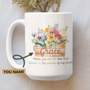 Custom Mom Garden Mug, Custom Mama Mug,  Gift for New Mom, Baby Shower Gift,  Pregnancy Gift,  Mother&#39;s Day Coffee Mug.