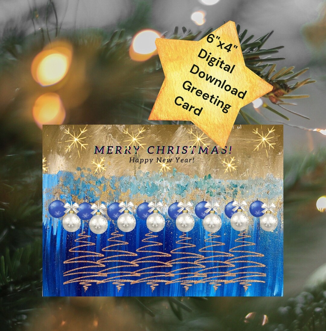 Printable Download or Digital Christmas Card Etsy