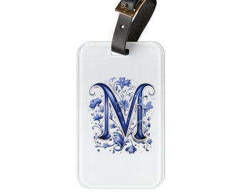Letter  M Luggage Tag